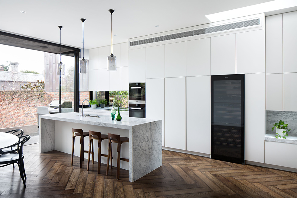 Sleek White Interior Cabinetry - Albert Park